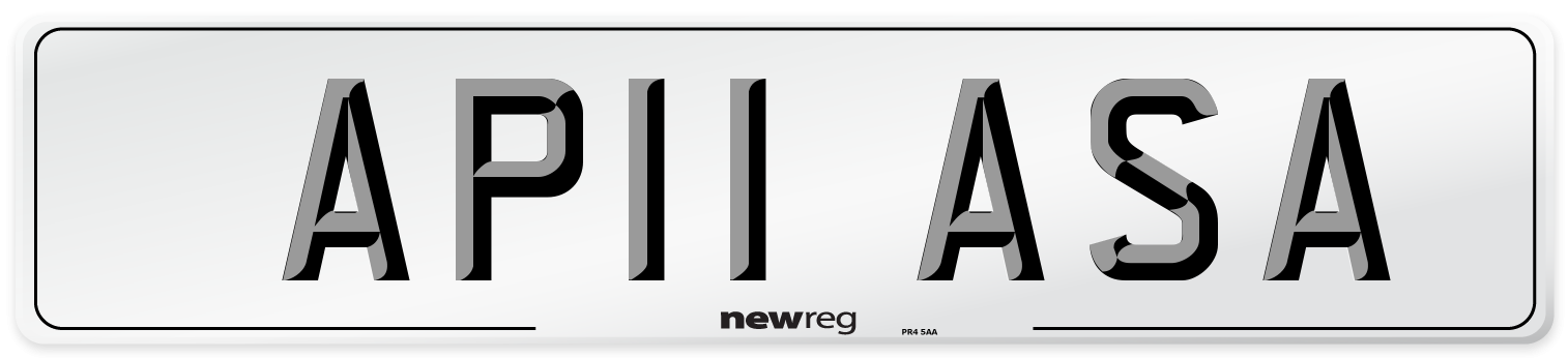 AP11 ASA Number Plate from New Reg